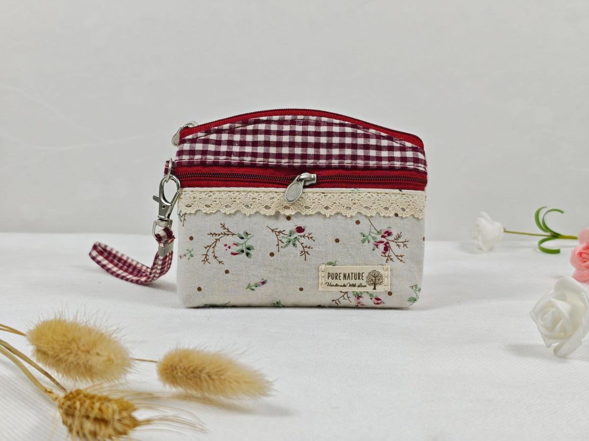 Women's Sweet Floral Cotton Storage Daily Matching Ladies Wallet