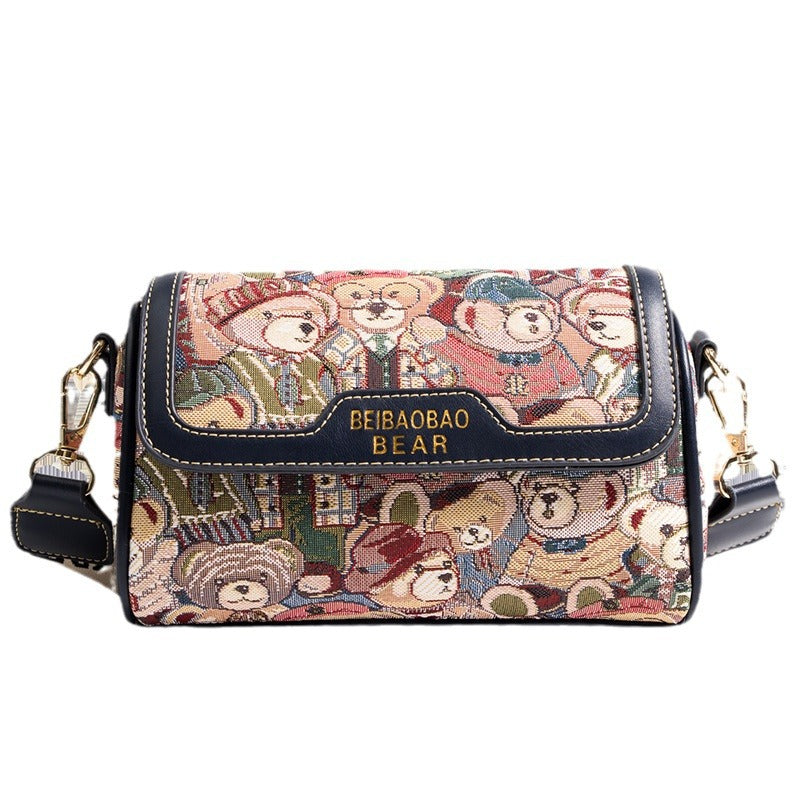 Women's Source Niche Design Little Bear Pattern Crossbody Bags