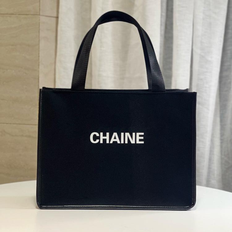 Korean Style Fashionable Letter Portable Large Capacity Shopping Fitness Yoga Handbags