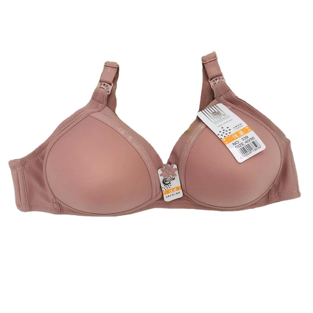 Glossy Wireless Mom Double Breasted Cup Everyday Bras