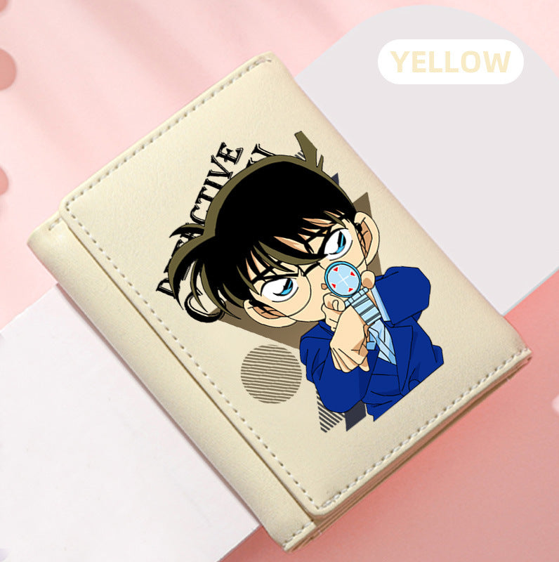 Women's Detective Conan Peripheral Mini Short For Ladies Wallet