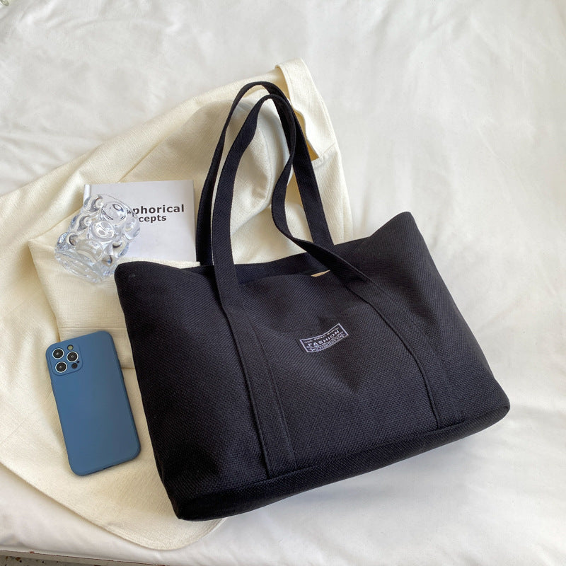 Women's Fashion Portable Shopping Large Simple Outing Shoulder Bags