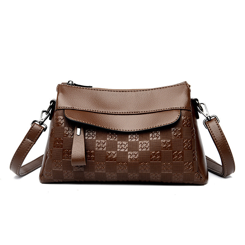 Women's Texture Soft Leather Mother Simple Versatile Large Bags
