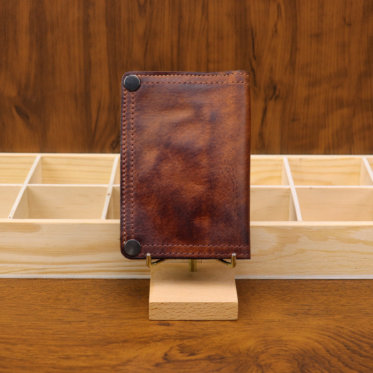 Men's Simplicity Retro Rub Colored First Layer Cowhide Men's Wallet
