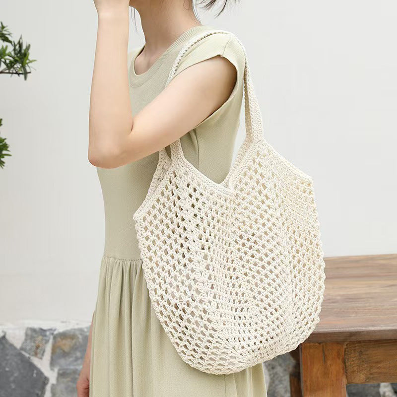 Large Capacity Totes Hollow Carambola Clip Tote Bags