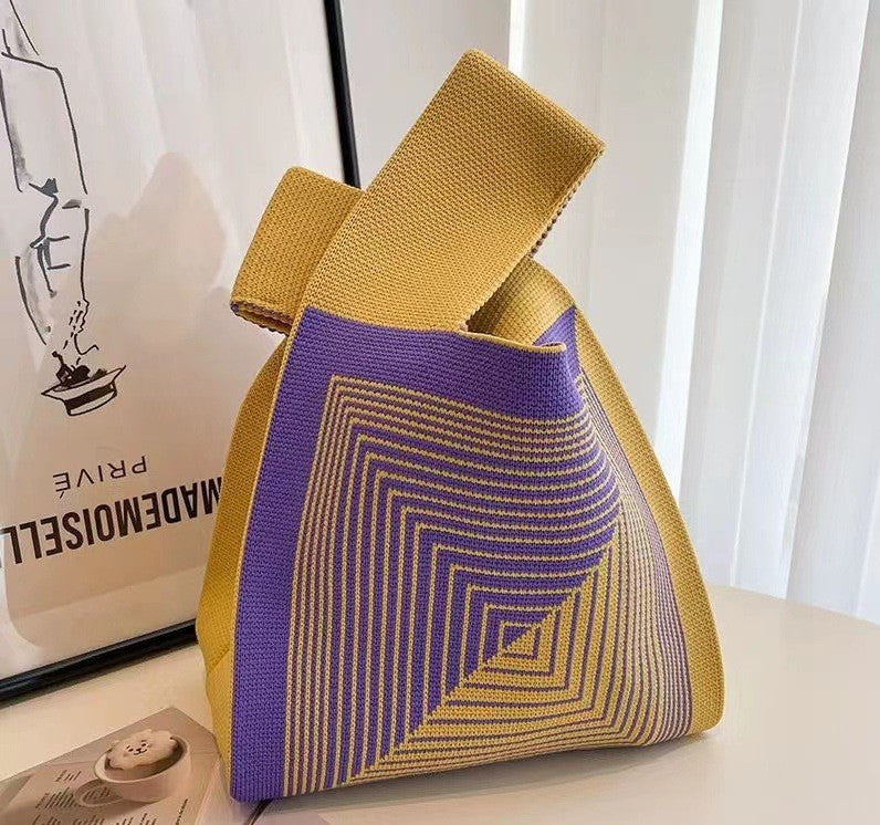 Casual Stylish Women's Knitted Wrist Single Handbags