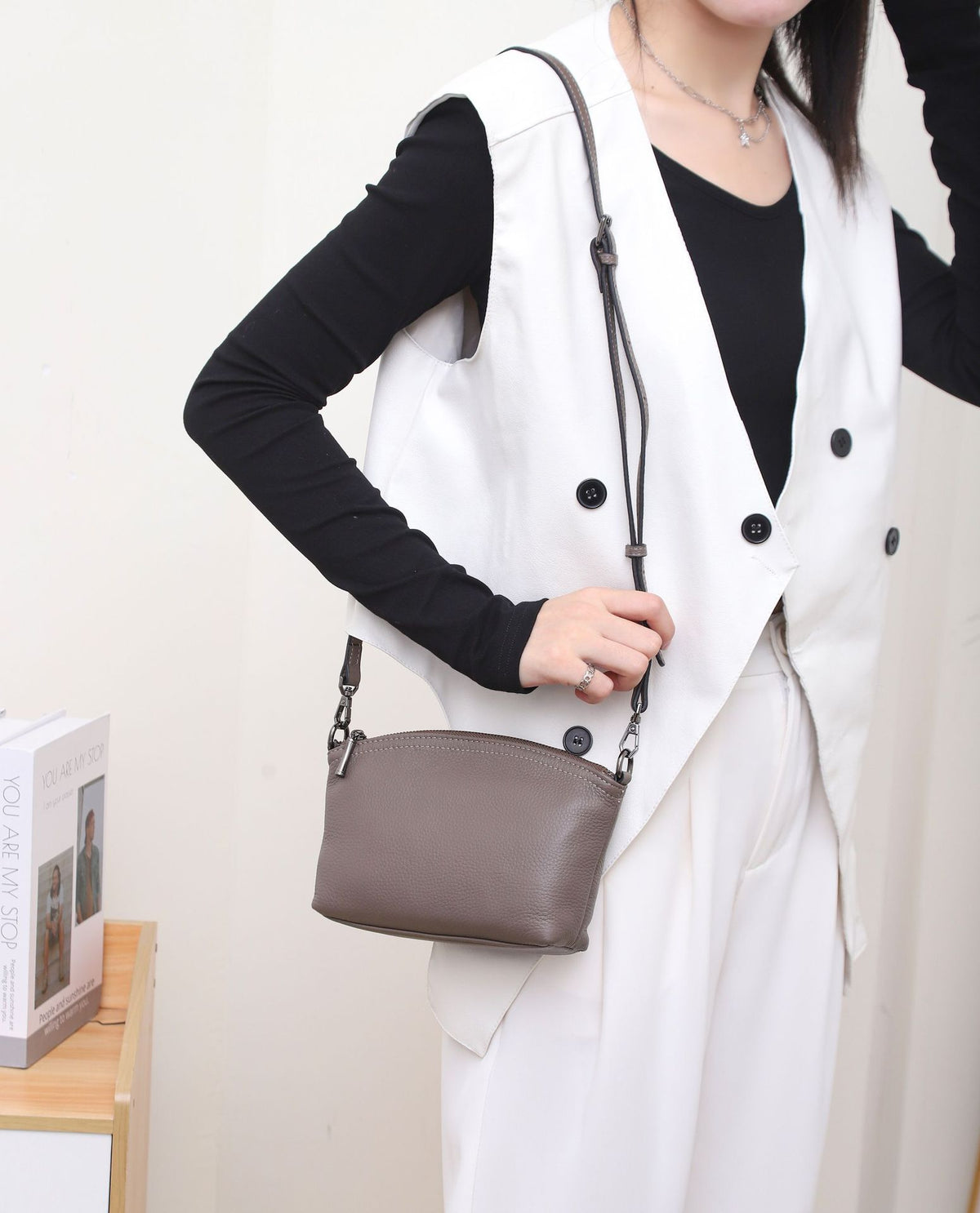 Layer Cowhide Fashion Practical Soft Leather Solid Women's Shoulder Bag