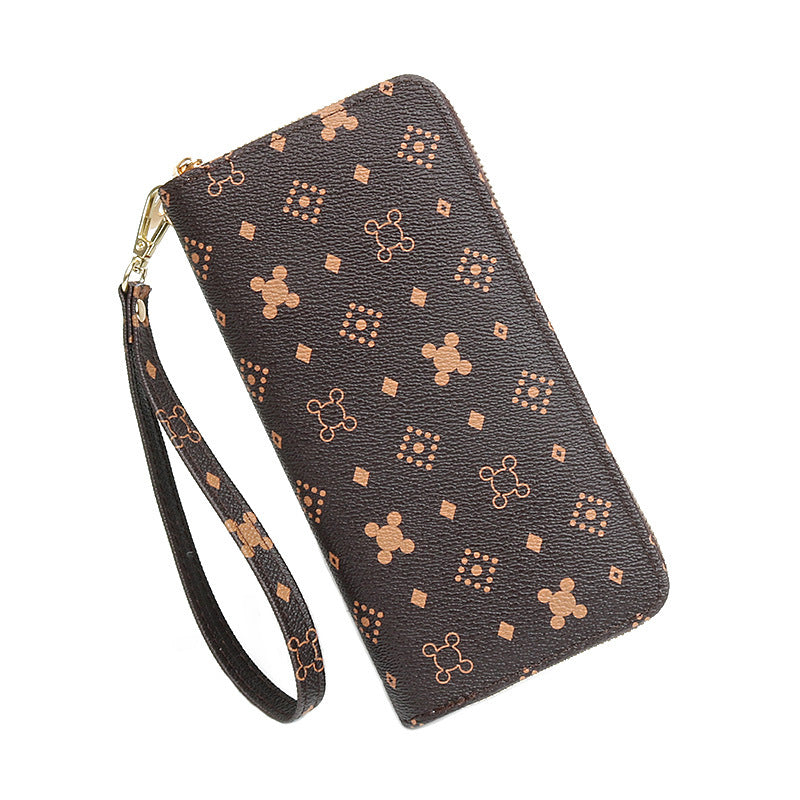 Women's Capacity Zipper Long Fashion Clutch Mobile Phone Bags