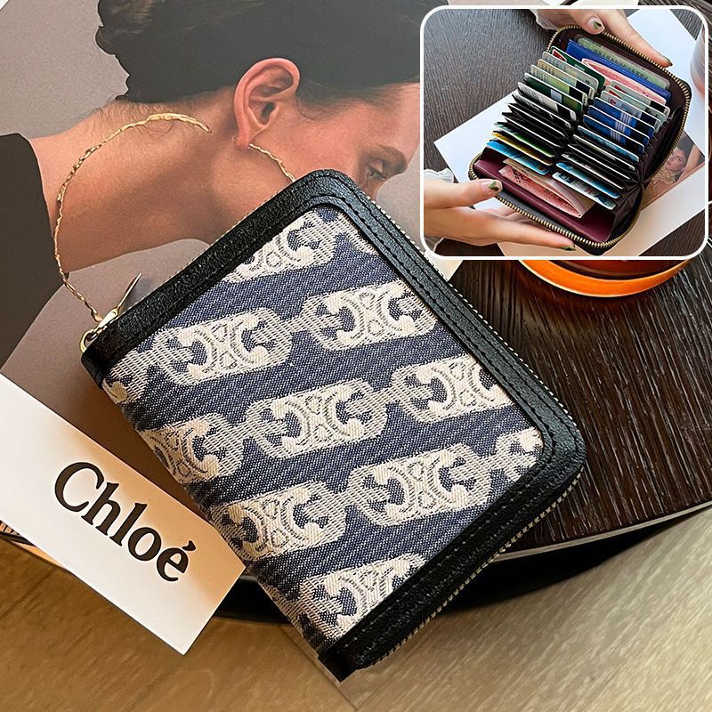 Women's Capacity Passport License Multiple Slots High-grade Card Holder