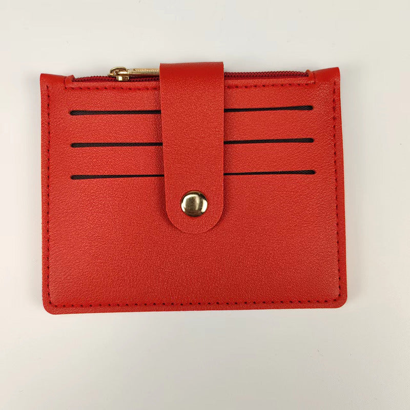 Classy Short Certificate With Zipper Hasp Coin Purses