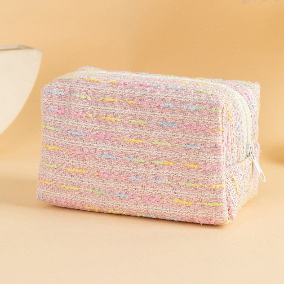 Floral Quilted Toiletries Portable Cosmetics Storage Makeup Bag