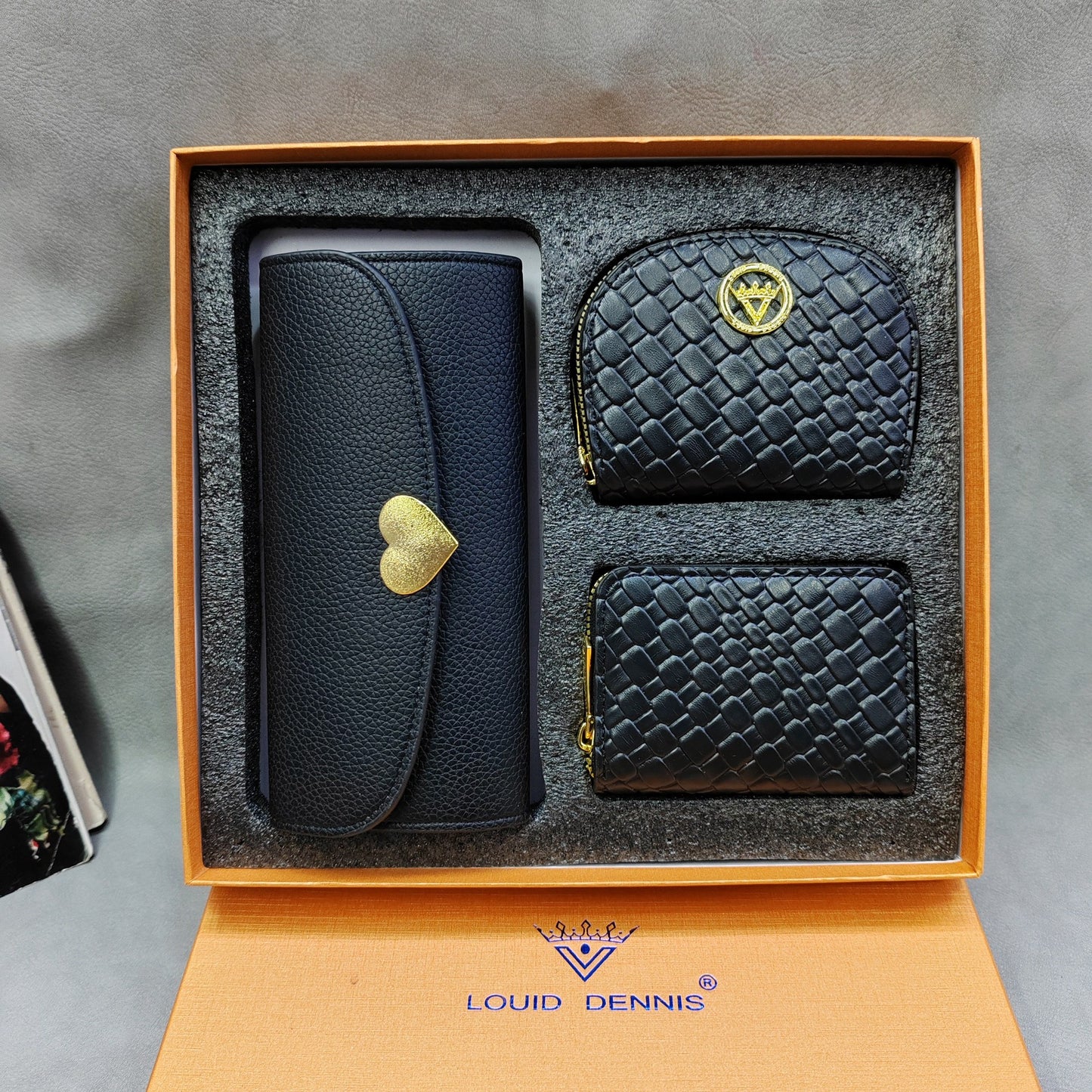 Cool Attractive Three-piece Gift Box Sets Ladies Wallets