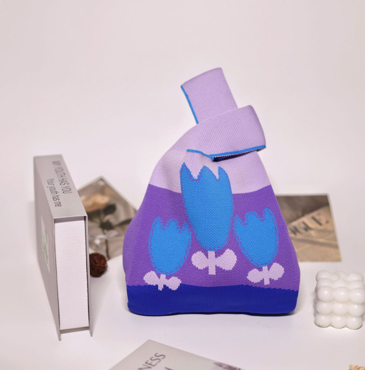 Unique Women's Knitted Woven Vest Simple Handbags