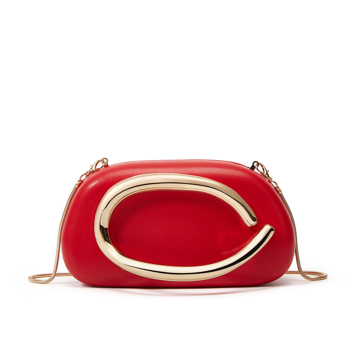 Women's Metal Clutch Box Details Decorative Personality Design Mini Women's Messenger Bag