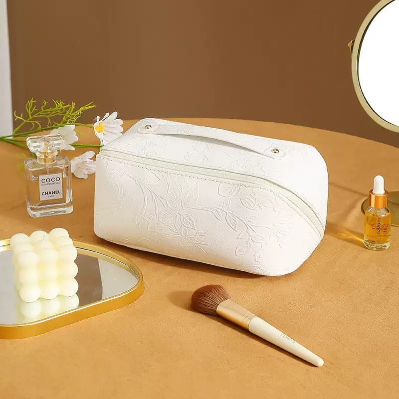Waterproof Embossed Storage Skin Care Flat Portable Good-looking Bags