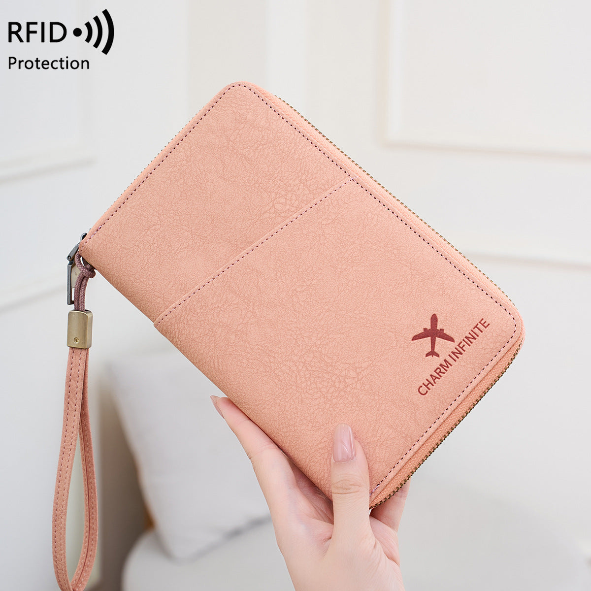 Family Passport Storage Simple Large Capacity Credit Ladies Wallet
