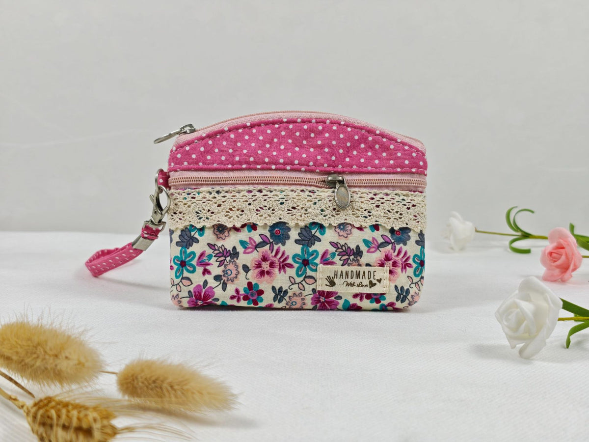 Women's Sweet Floral Cotton Storage Daily Matching Ladies Wallet