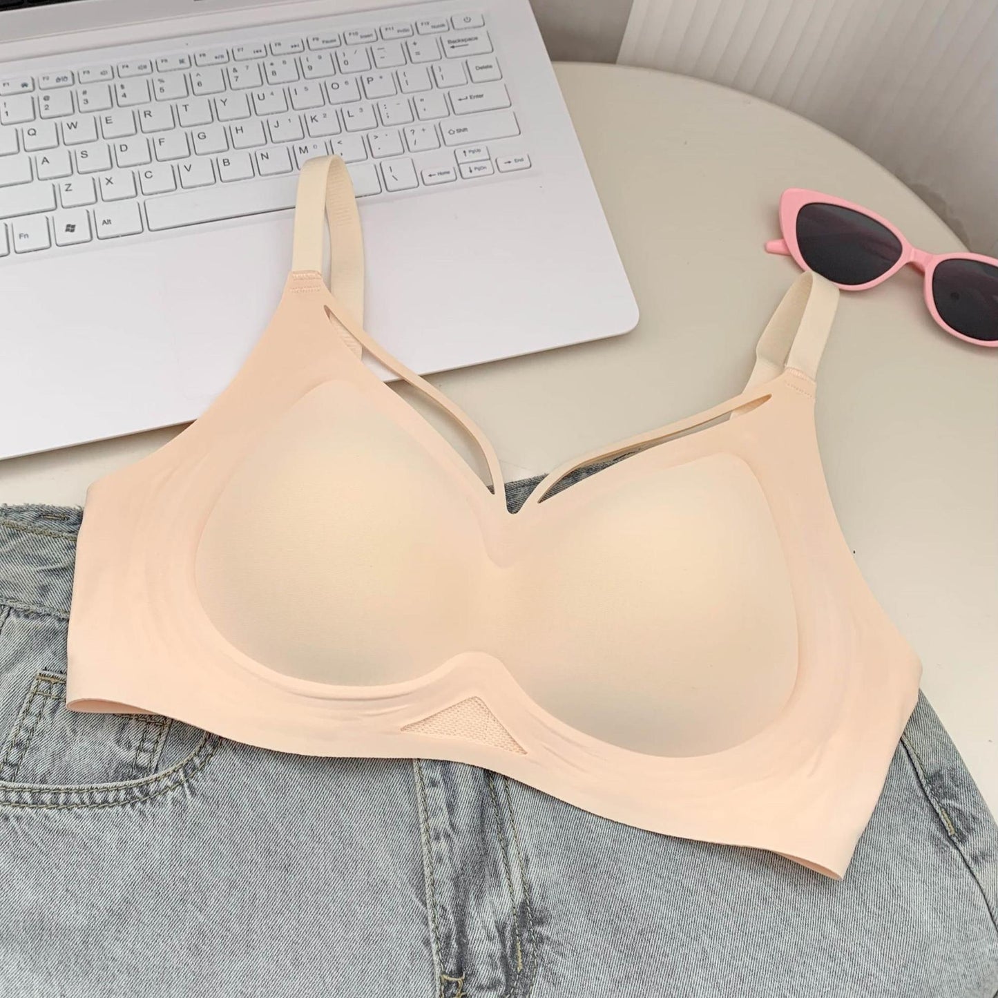 Women's Seamless Underwear Big Chest Small Push Up Bras