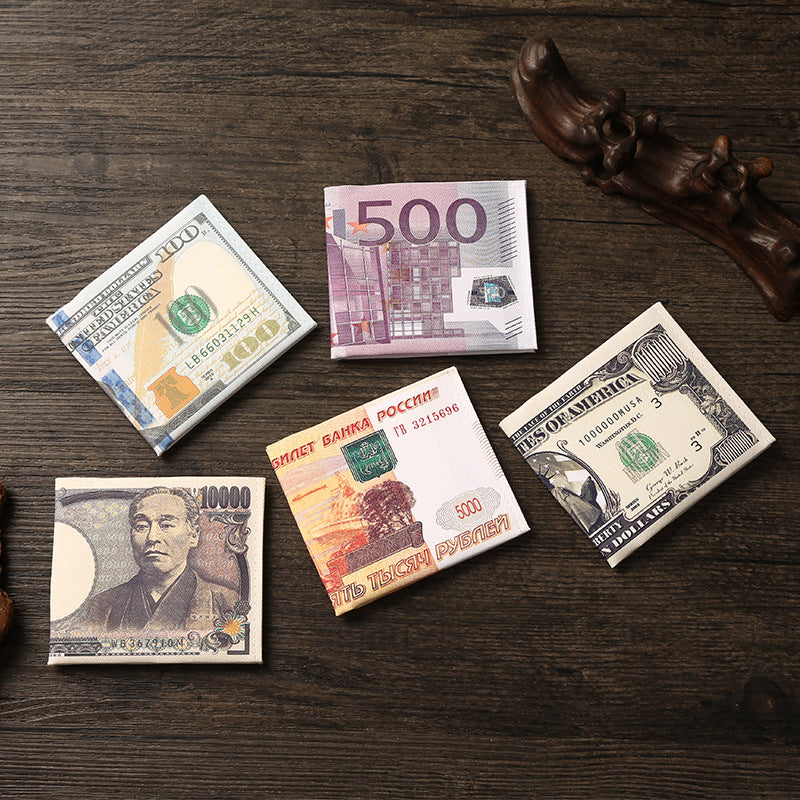 Men's Creative Dollar Printing Various Countries Pattern Men's Wallet