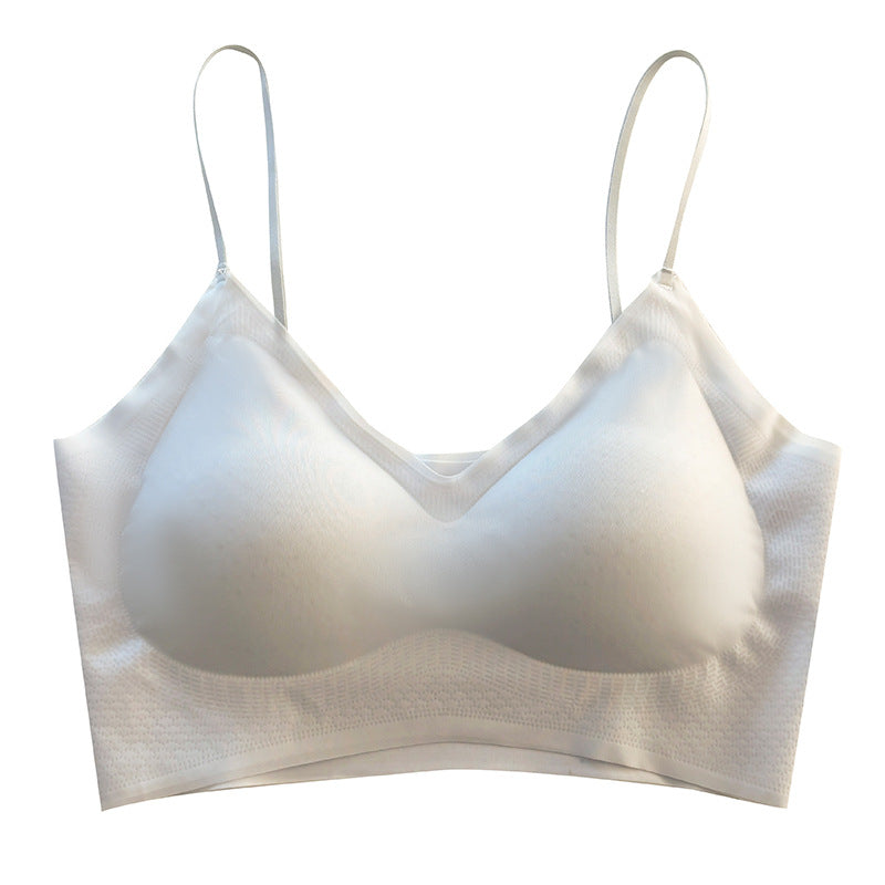 Women's Seamless Underwear For Spaghetti Strap Summer Thin Big Breast Tanks Camis