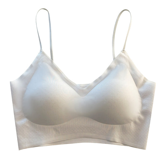 Women's Seamless Underwear For Spaghetti Strap Summer Thin Big Breast Tanks Camis