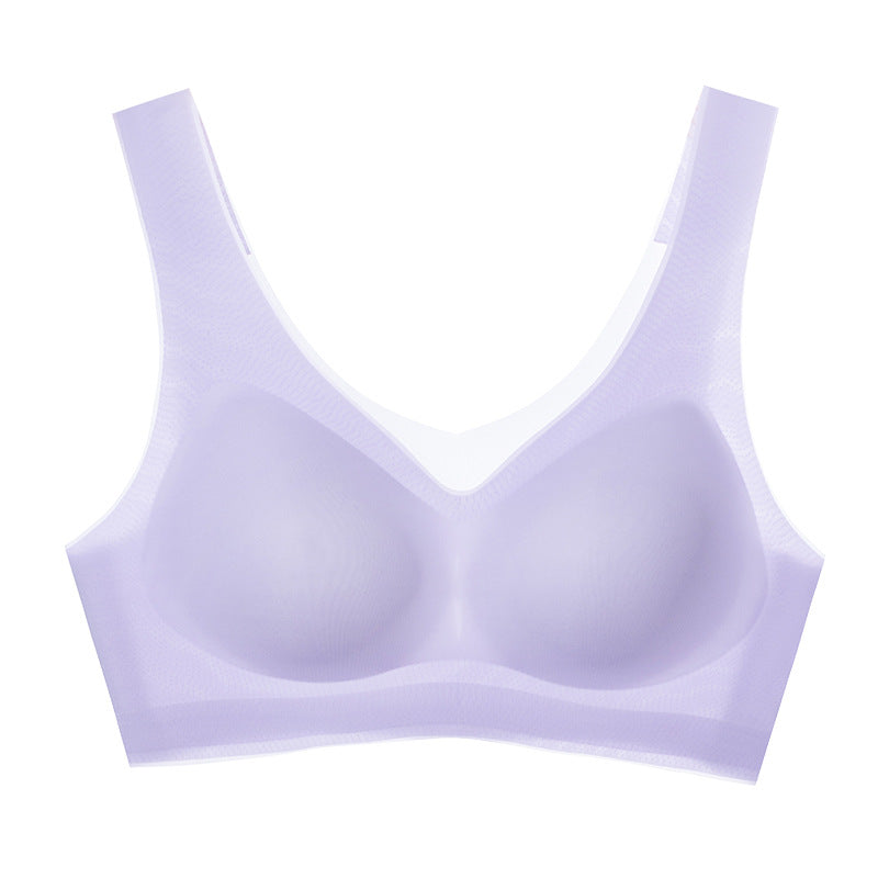 Women's Silk Underwear Seamless Invisible Beauty Back Everyday Bras