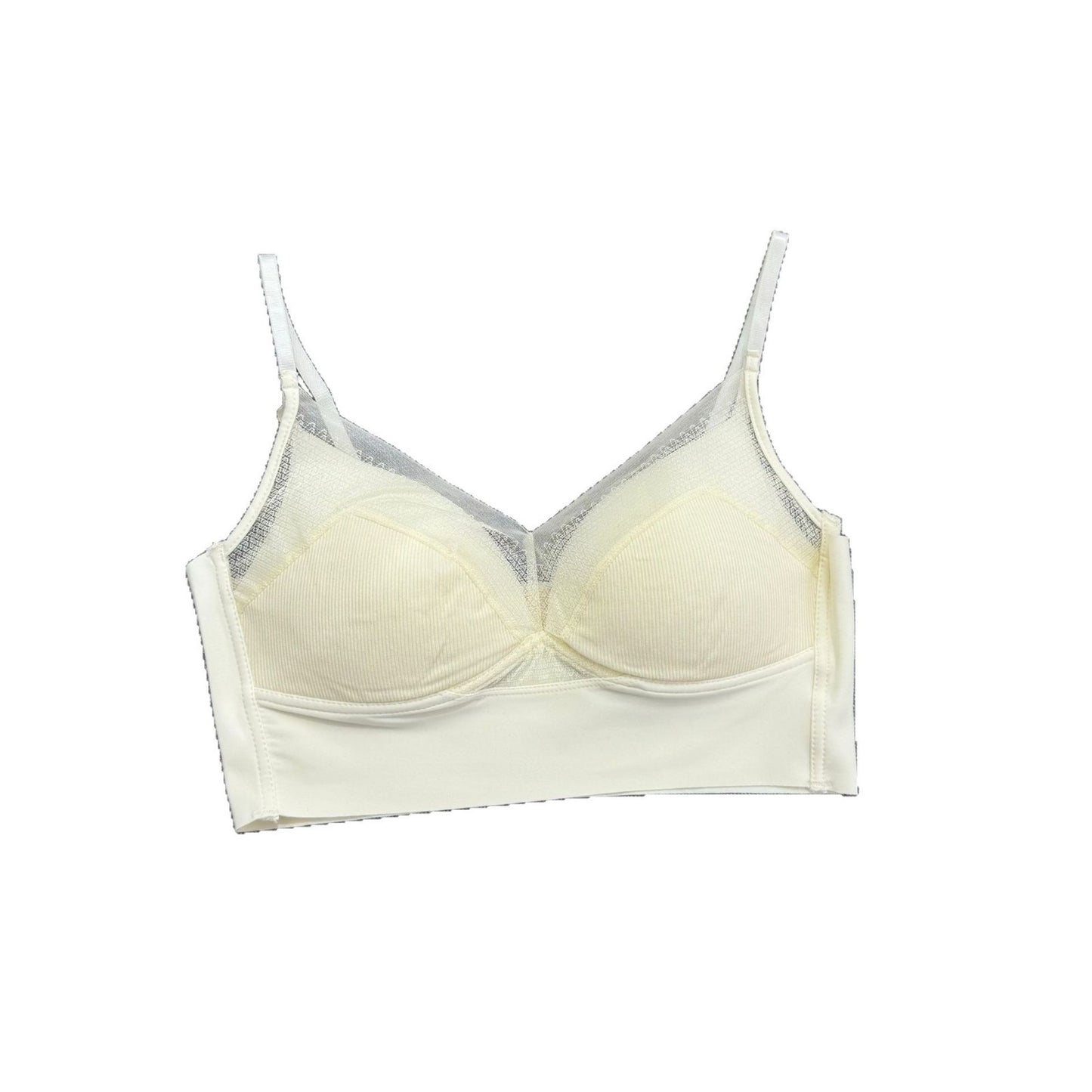 Women's Lace Beautiful Back Fixed Cup Underwear Backless One-piece Push Tanks Camis