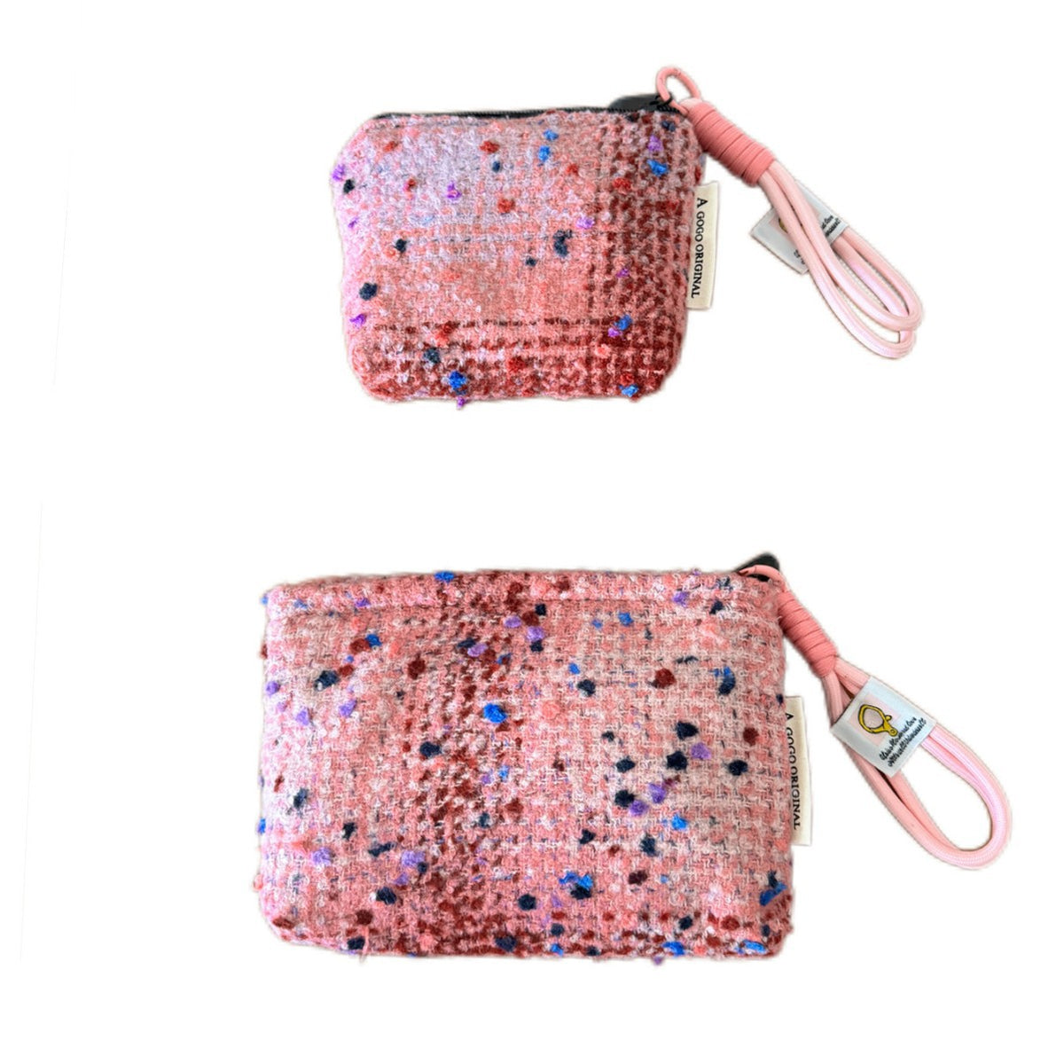 Classic Style Woolen Clutch Sweet Storage Cosmetic Bags