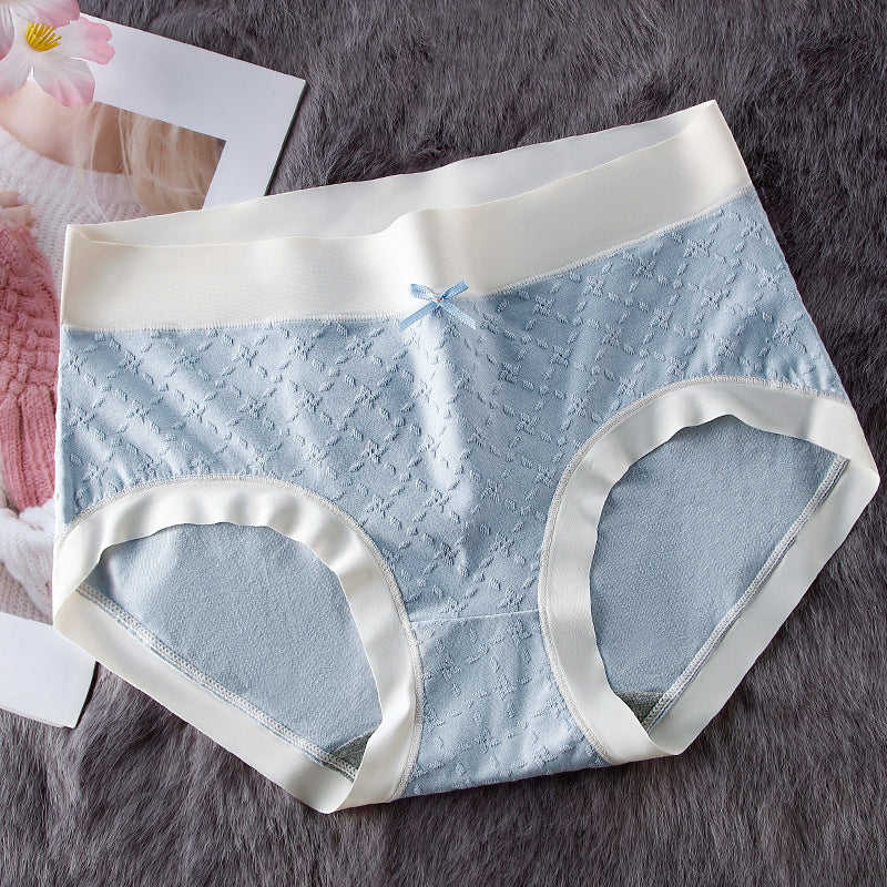 Women's Purified Cotton Underwear Briefs Comfortable Jacquard Panties