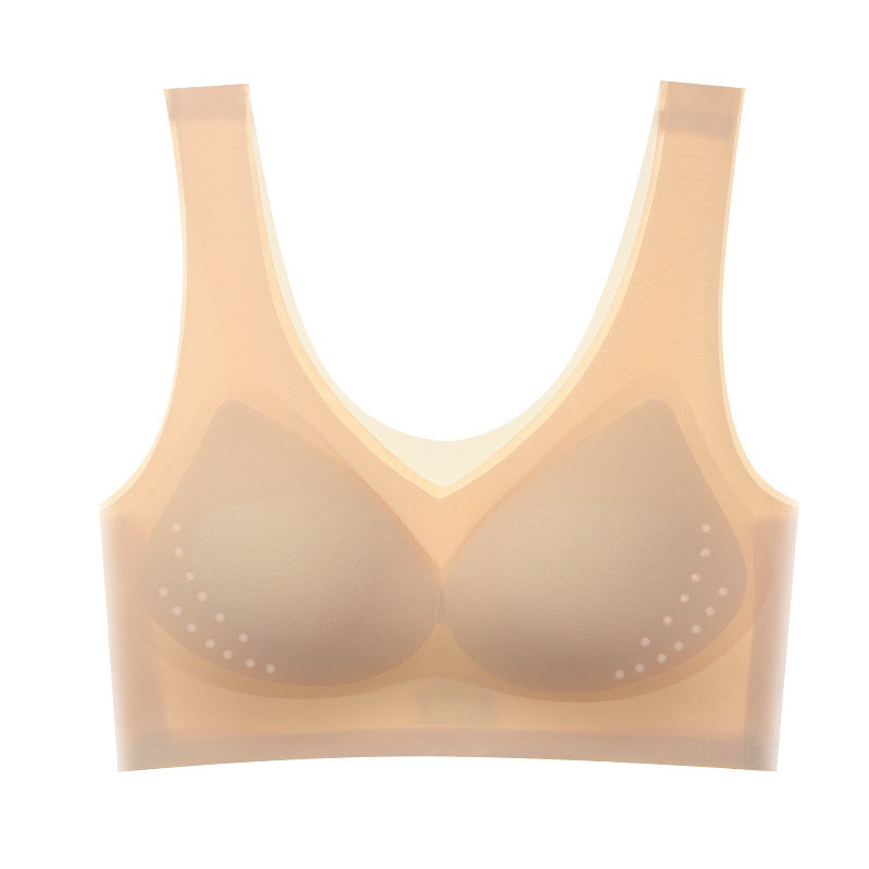 Mesh Cup Seamless Ice Silk Underwear Tanks Camis