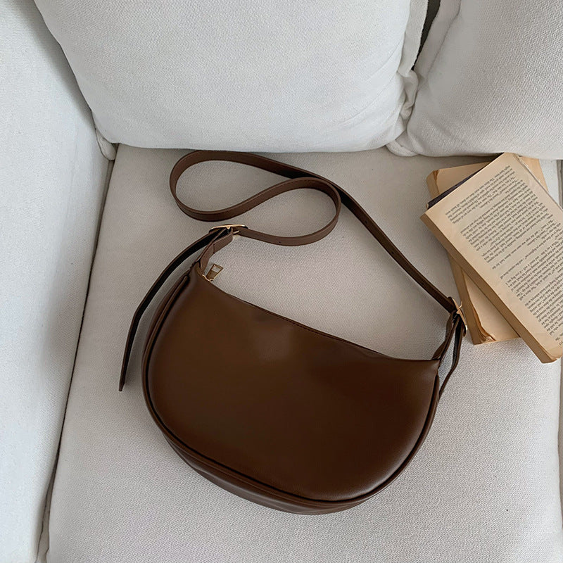 Women's Niche Fashion Black One Dumpling Crossbody Bags