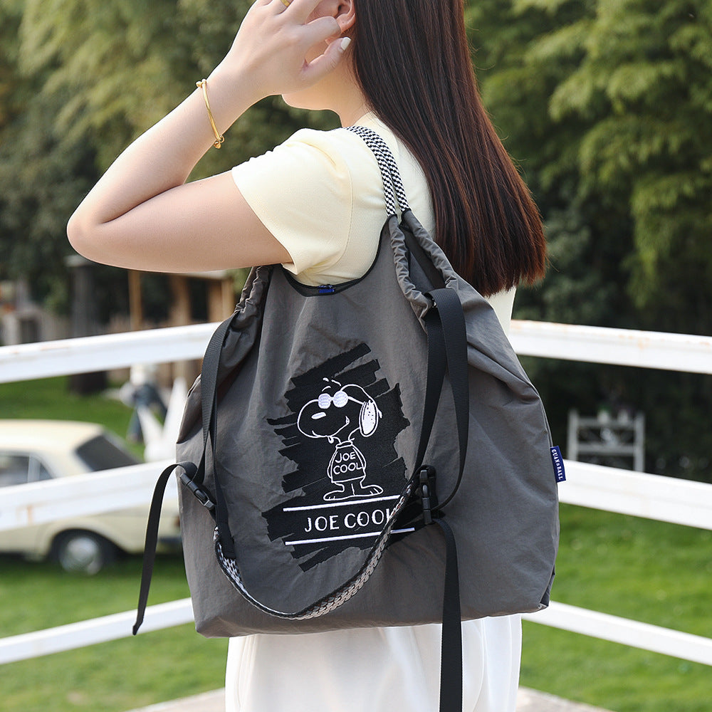 Nylon Embroidered Fashion Niche Large Capacity Women's Shoulder Bag