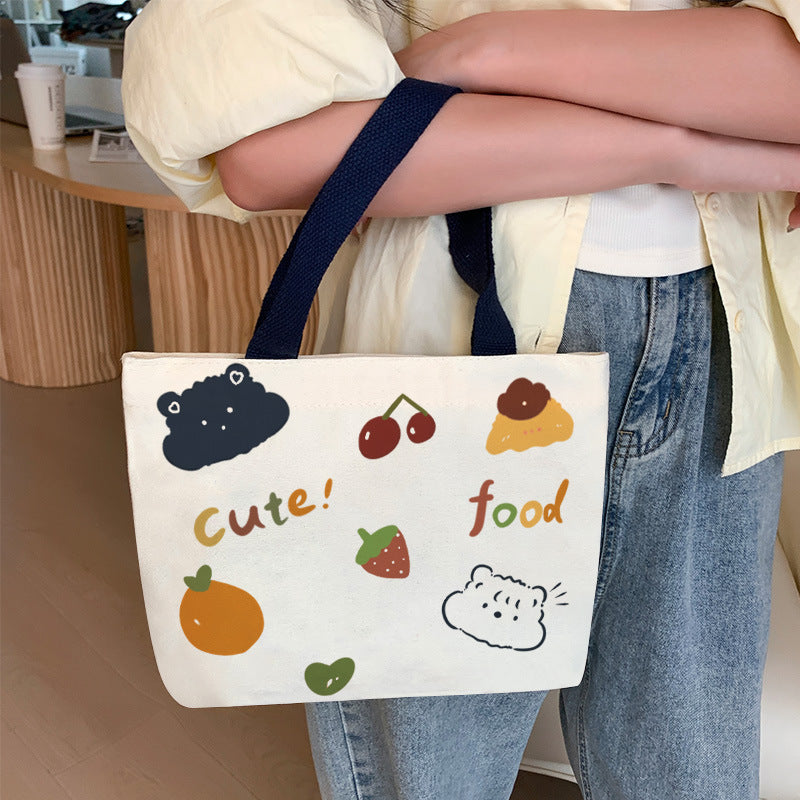 Women's Canvas Cartoon Cabs Korean Style Bags