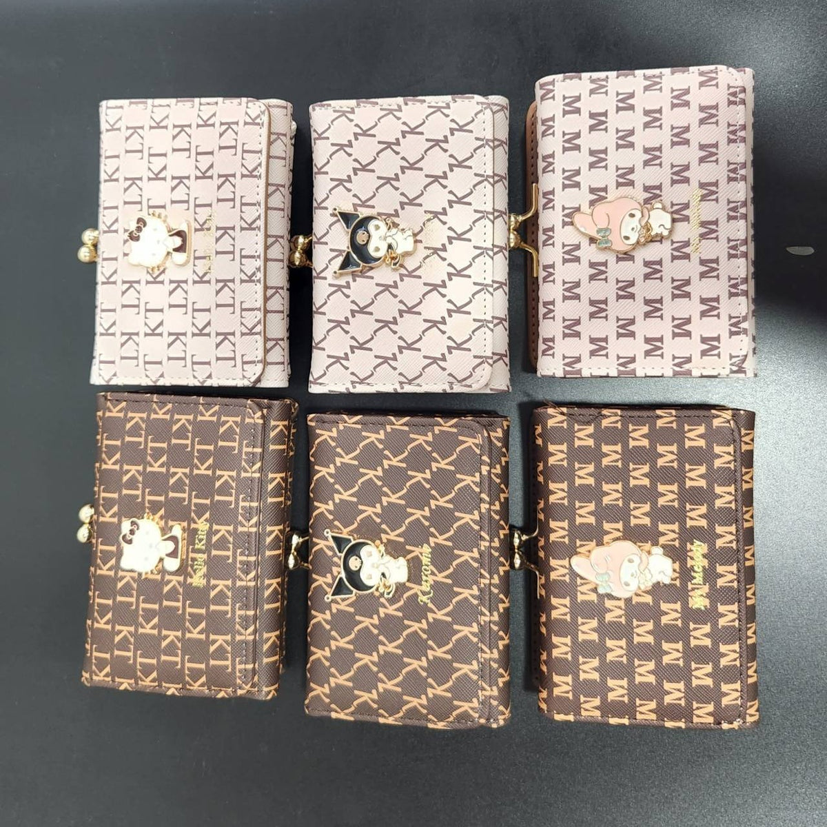 Women's Korean Style Fashion Short Hardware Clow Ladies Wallet
