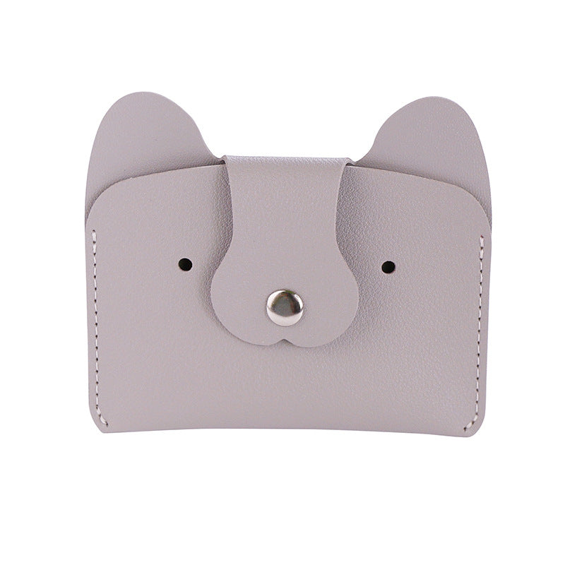 Creative Cartoon Simple Puppy Bus Printable Card Holder