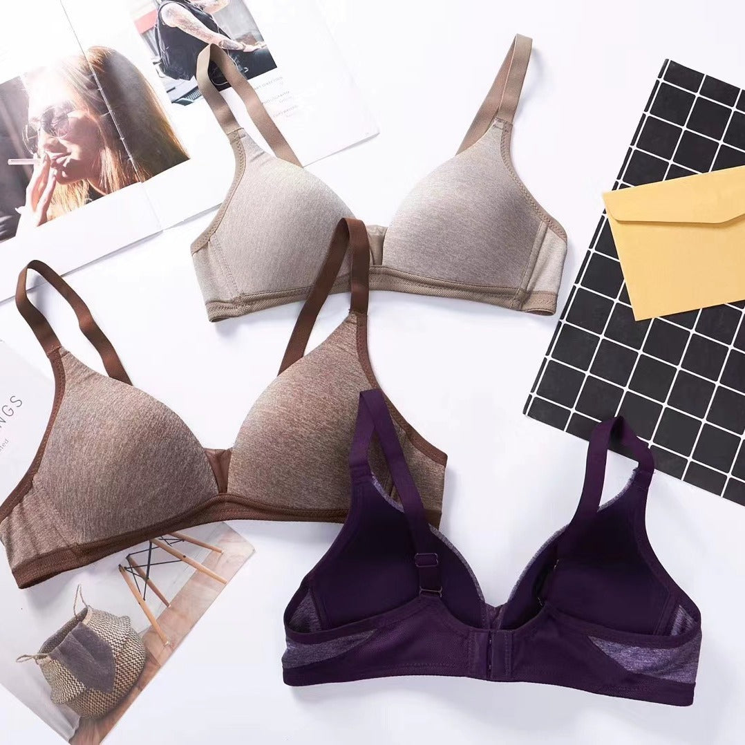 Soft Cotton Thin Underwear Light Double Everyday Bras