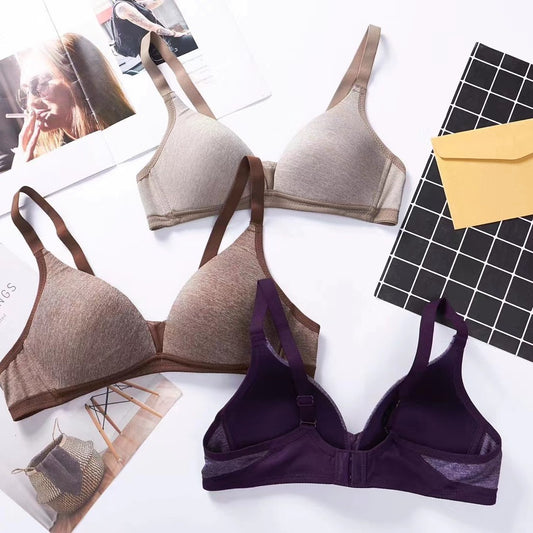 Soft Cotton Thin Underwear Light Double Everyday Bras