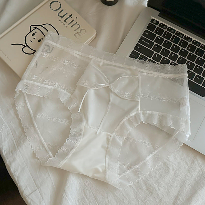 Sexy Comfortable Mulberry Silk Crotch Mid Panties