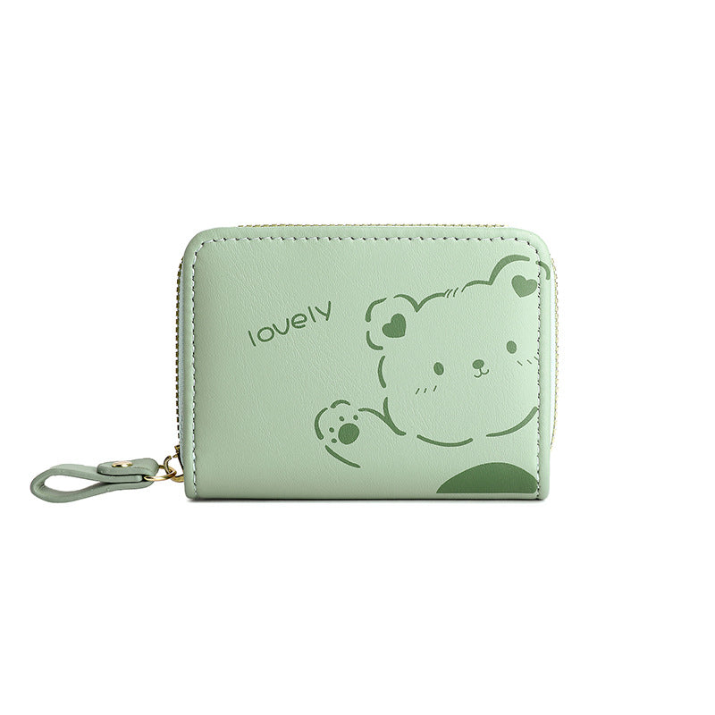 Mini Slot Organ Cartoon Cute Bear Card Holder