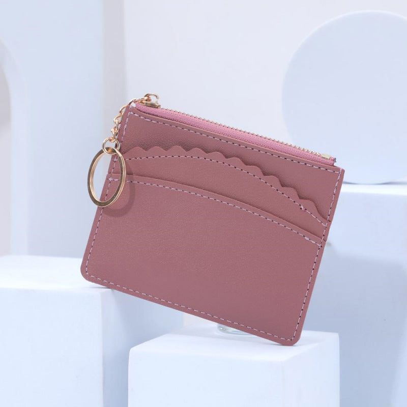 Korean Style Multiple Slots Zipper Document Card Holder