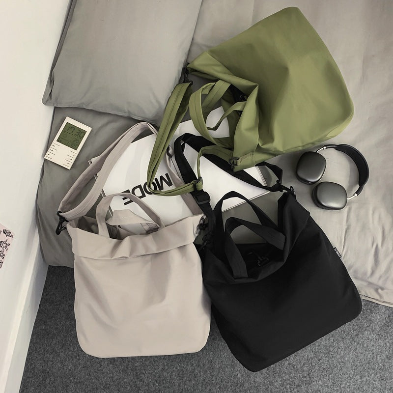 Women's Large Capacity Nylon Spring Solid Color Simple Portable Lightweight Women's Shoulder Bag