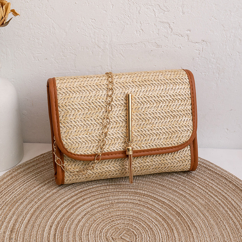 Comfortable Women's Straw Trendy Pouches Woven Crossbody Bags