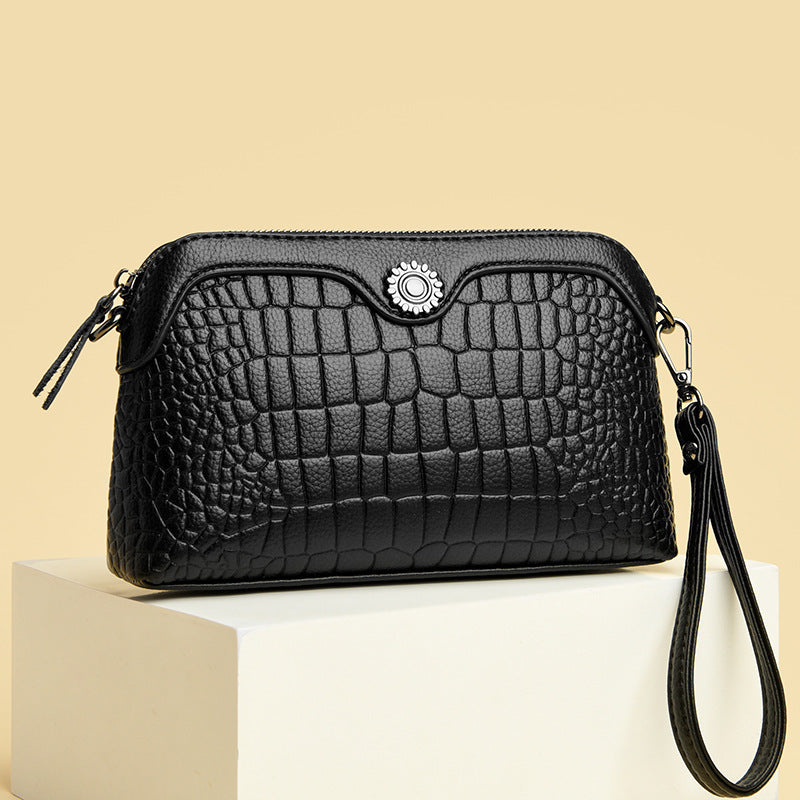 Women's Classic Retro Crocodile Pattern Mother Women's Messenger Bag
