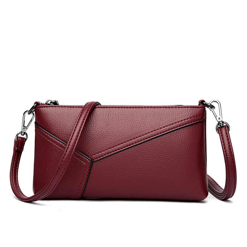 Women's Summer Fashion Mom Simple Texture Soft Handbags