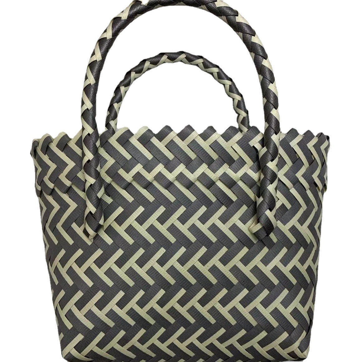 Style Fashion Simple Color Matching Portable Handbags