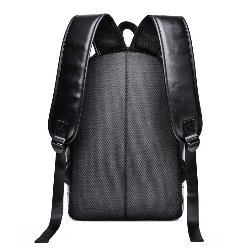 Men's Soft Leather Business Male Leisure Distribution Backpacks