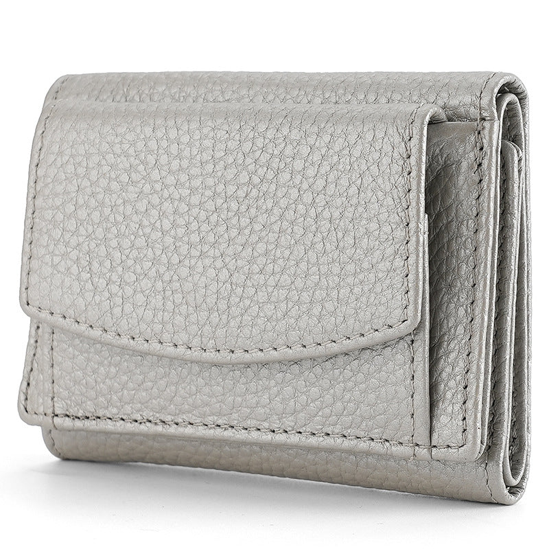 Innovative Women's Graceful Cowhide Short Leather Ladies Wallets