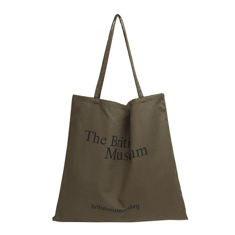 Women's Canvas Simple Mori Style Printed Fashion Shoulder Bags