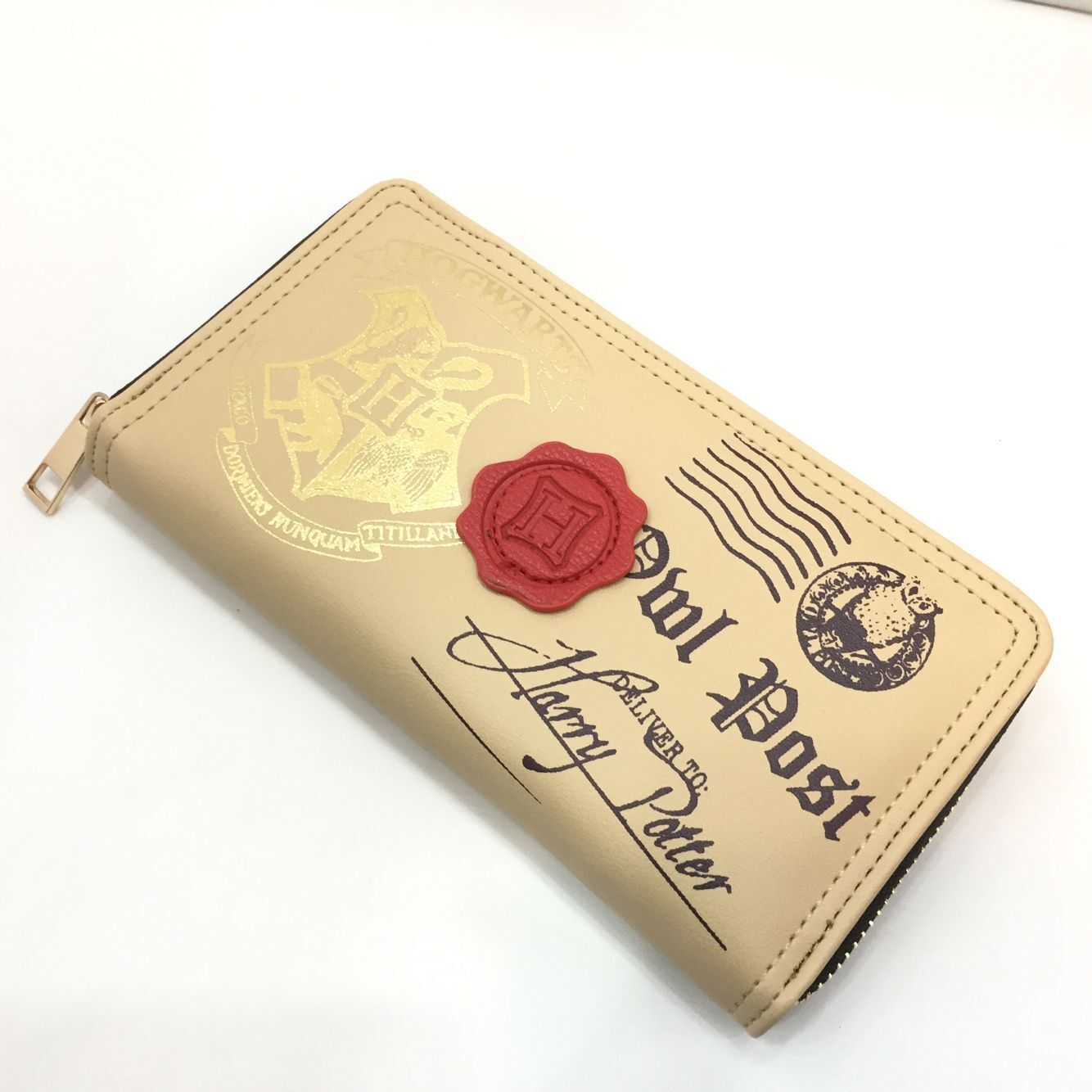 Women's Retro Brown Stitching Contrast Color Hogg Coin Purses