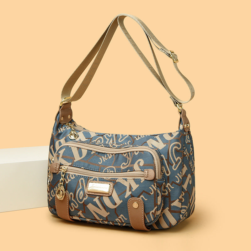Women's Oxford Cloth Embroidered Mother Fashion Canvas Shoulder Bags
